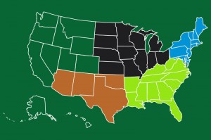 map region regions united states
