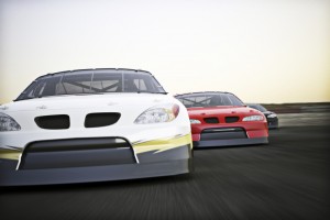 race car, race track,