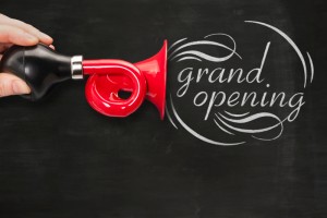 Opening, grand opening, ceremony, new business, announcement.