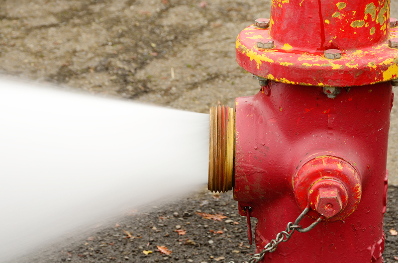 fire hydrant, water, water spray