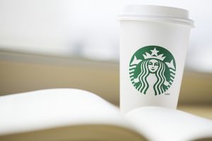 Starbucks, coffee, book, coffee cup
