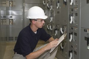 OSHA inspections, inspector, electrical, clipboard