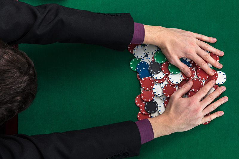 businessman, poker, chips, gambling, winning