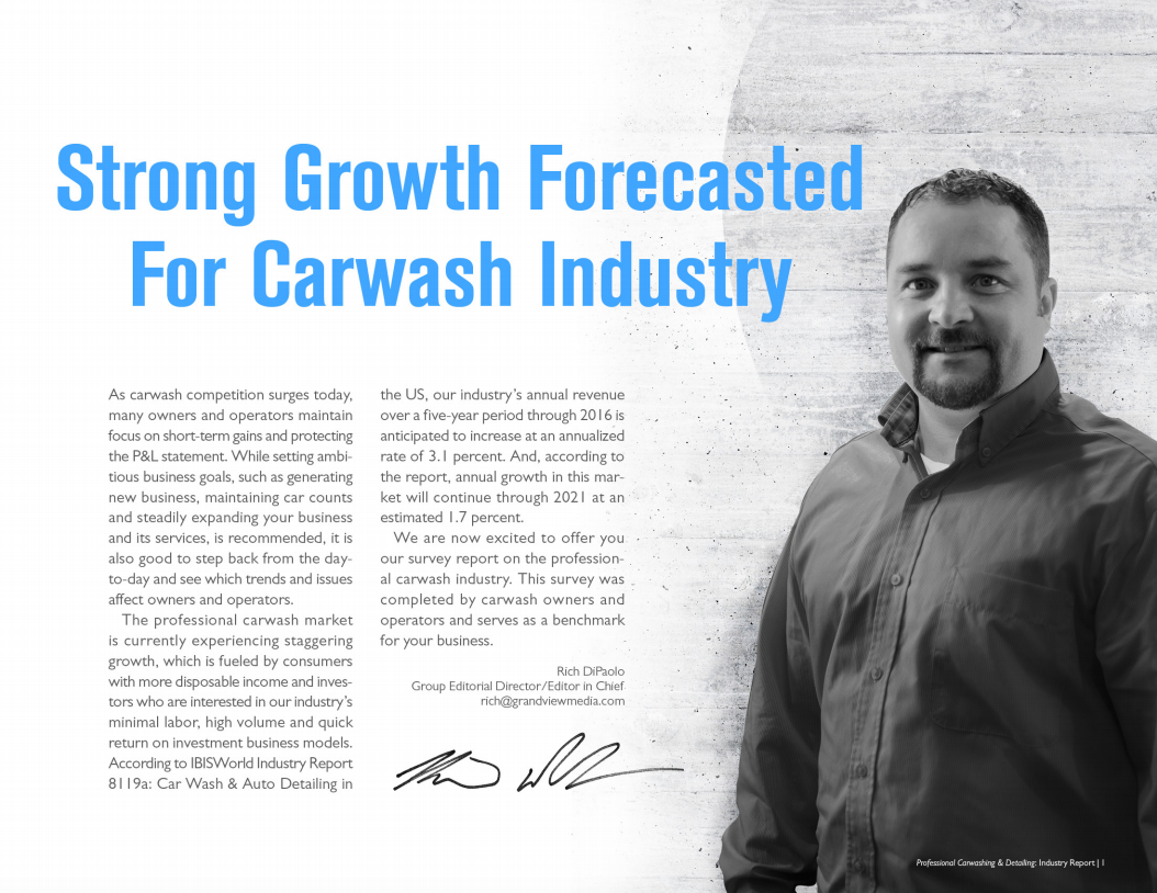 Preview! 2017 Professional Carwashing Industry Report