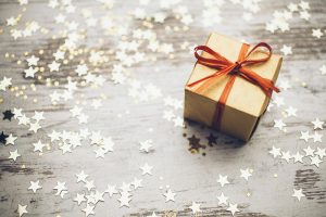 present, stars, gift