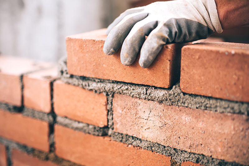 bricklayer, bricks, construction, building, cement