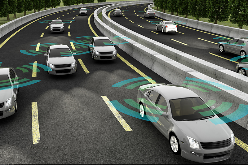 autonomous vehicles, concept, sensors, cars