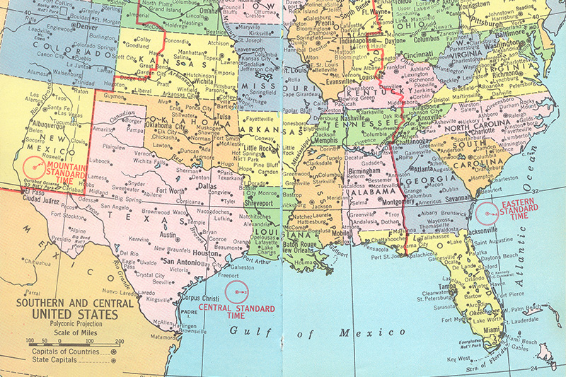 South Central States Map South Central States Map