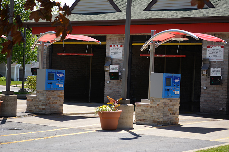 pay stations, POS systems, awning, in-bay automatic, carwash, touch-free