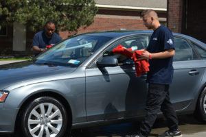 carwash, employees, detailing, towel dry, car
