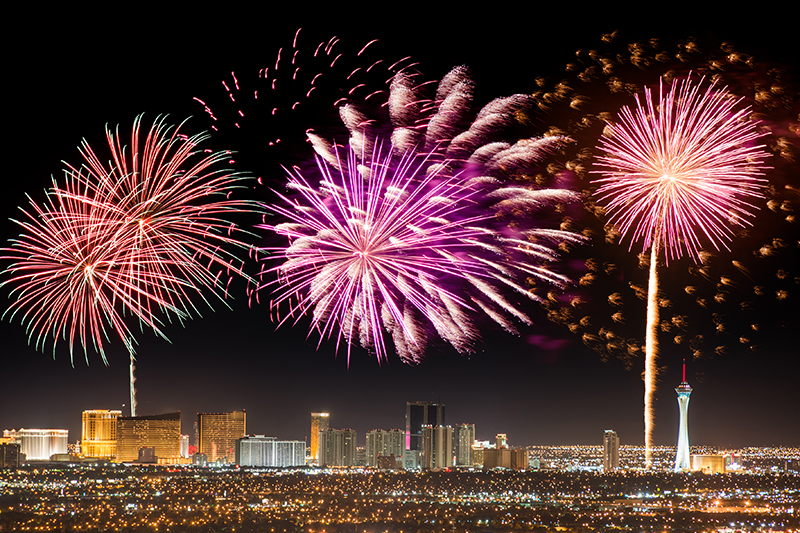 fireworks, event, Las Vegas, city