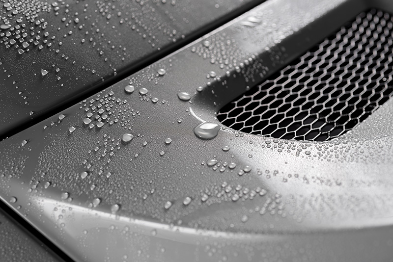 car, water droplets, clean