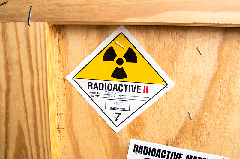 radioactive material, crate