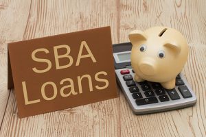 SBA loan, piggy bank, money, calculator