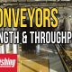 conveyor, length, tunnel, throughput