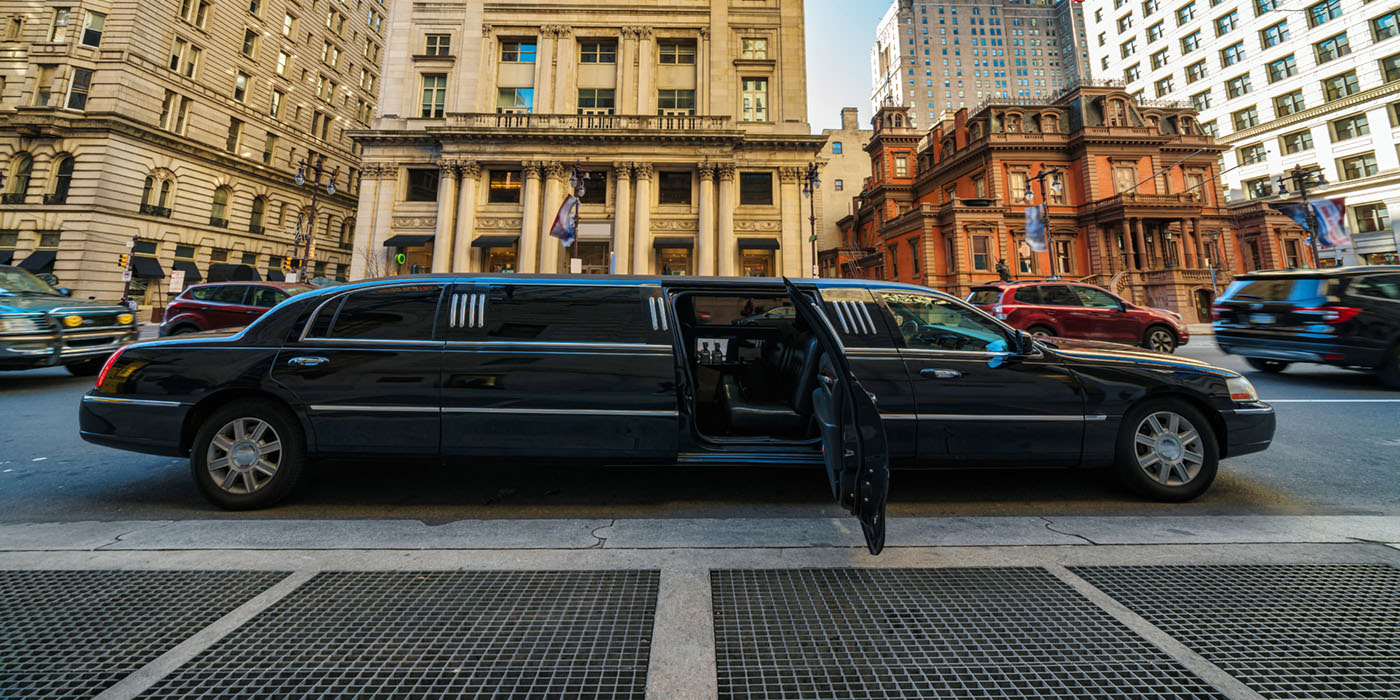 limo, limousine, city