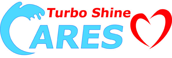 Turbo Shine Cares logo