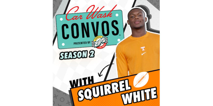ZIPS Car Wash revealed its latest Car Wash Convos episode featuring Squirrel White, Sophomore Wide Receiver for the Tennessee Volunteers on YouTube.
