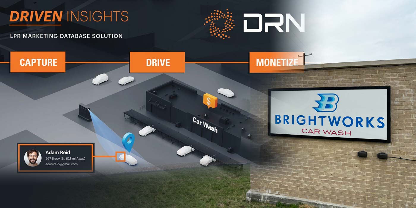 Brightworks Car Wash boosts customer acquisition using DRN's LPR marketing solution